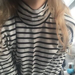 stripped turtleneck
